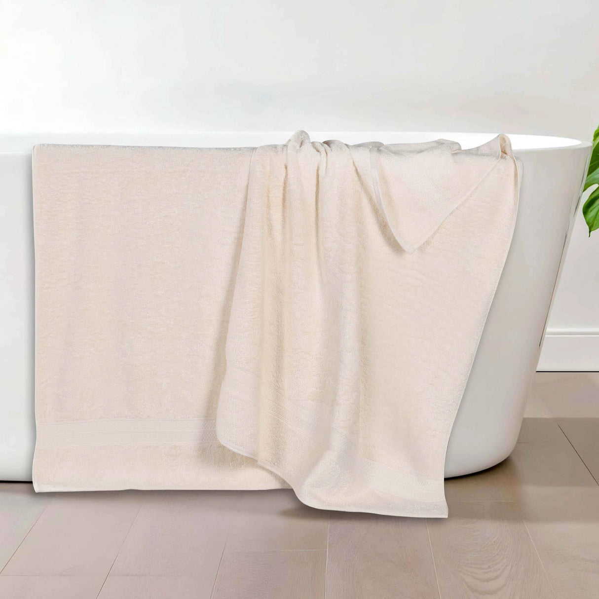 Rayon from Bamboo Cotton Blend Bath Towel Set of 2 - Bath Towel by Superior Brand