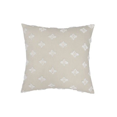 20''x20'' Tufted Floral 100% cotton Throw Pillow | 7 Colors – Textured Daisy Stitch Design | Boho Chic Couch & Bedroom Accent | Insert Included