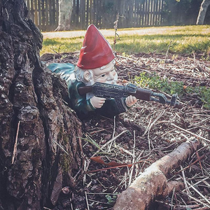 Military Garden Gnome Statue