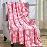 Ultra Plush Mothers Day Valentine's Day Heart-Themed Throw Blanket – Soft, Cozy, and Luxurious Fleece, 50" x 60"