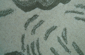 Hand Tufted White Animal Elephant 2x3 Wool Area Rug