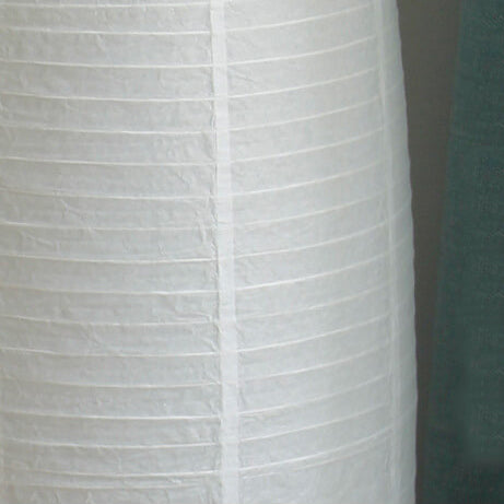 Nordic Rice Paper Column Floor Lamp 2-Light Tri-Color Lighting