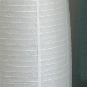 Nordic Rice Paper Column Floor Lamp 2-Light Tri-Color Lighting