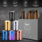2-Pack BARSUPPLY Push Down Automatic Magnetic Beer Bottle Opener + BONUS Cap Gun