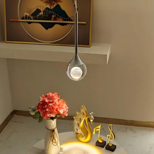 Minimalist Clear Glass Pendant Light Hanging Ceiling Fixture