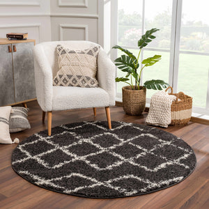 Wallagrass Black Moroccan Shag Rug