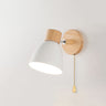 Modern Minimalist Wooden Cone Wall Sconce LED E27 Wall Light
