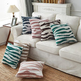 Polyester Blend Throw Square Pillow Cover & Insert (Double Sides)
