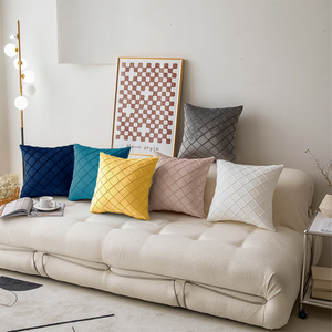 Diamond Cushion Throw Pillows (With Inserts) 18x18 , 12x20 and 20x20 inch pack of 2 throw pillows