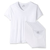 6-Pack Hanes Men's ComfortSoft 100% Cotton Tagless Undershirt- Tank, V-Neck, Crew