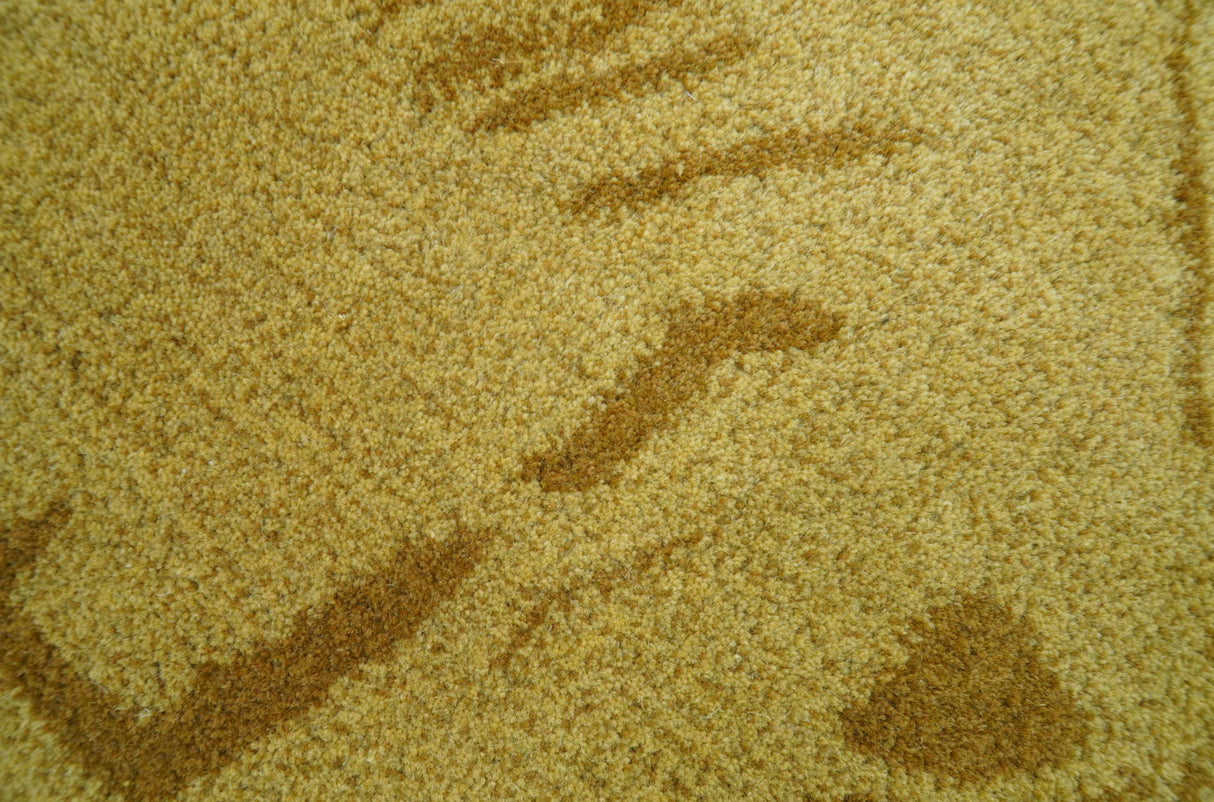 Hand Tufted 2x3 Animal Camel Wool Area Rug