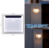 Solar LED Address Sign – Waterproof House Number Plaque, Customizable Numbers & Letters, Auto Dusk-to-Dawn Light, 8.1 x 6.9 Inches