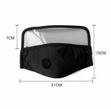 6-Pack Cotton Face Mask with Eye Shield and Carbon Filters