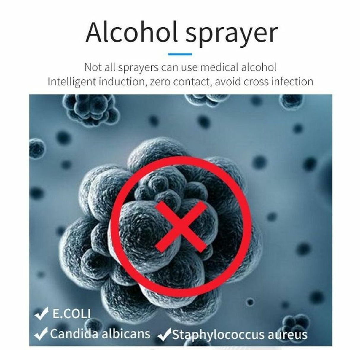 Automatic Touch-Free Alcohol Sanitizer Spray Dispenser