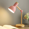 Modern Wood & Metal Adjustable LED Table Lamp E27 Bedside Desk Light
