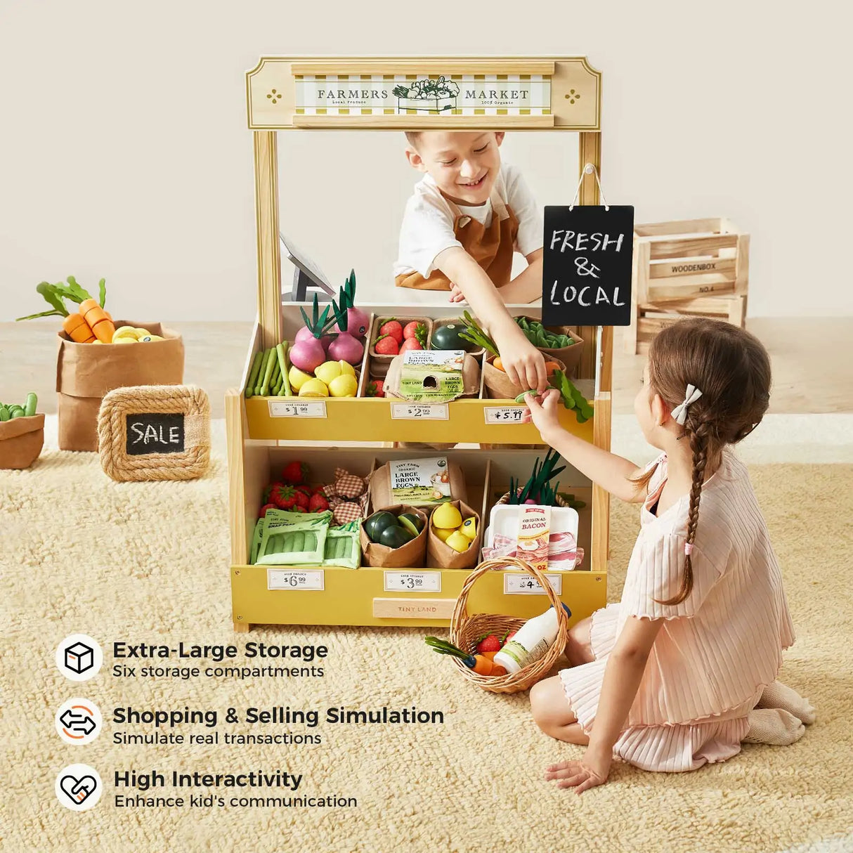 Tiny Land® Kid's Grocery Store Playset