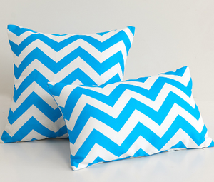 Pack of 2 Stripes/Waving Outdoor Waterproof Throw Pillow covers size 12"x20" or 18"x18"