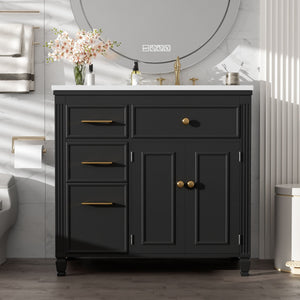 Modern Bathroom Vanity With Ceramic Sink