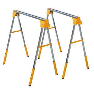 2 Pack Adjustable Height Sawhorses