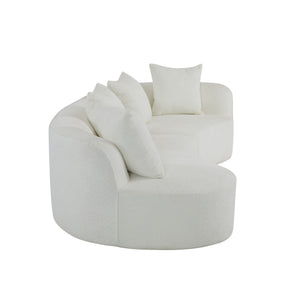 Elegant Curved Sectional Sofa With Full Foam Comfort
