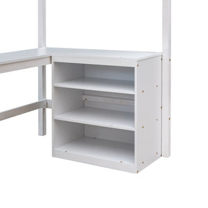 Loft Bed With Shelves With Desk
