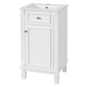 Bathroom Vanity With Sink, Soft-Closing Door, Adjustable Shelf