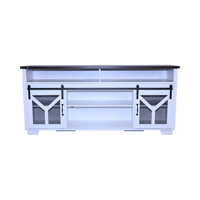 Stylish 65.3" TV Stand with LED Light Strips
