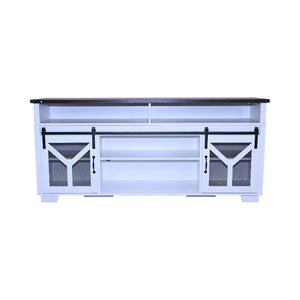 Stylish 65.3" TV Stand with LED Light Strips