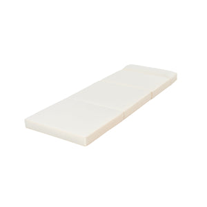 Outdoor Reclining Chair Cushion with Headrest in Beige