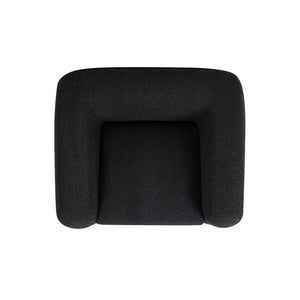 Sherpa Arm Chair with Removable Cushion - Black, White, Dark Green
