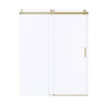 Frameless Soft-Closing Shower Door, 1/4" Tempered Glass Single Sliding
