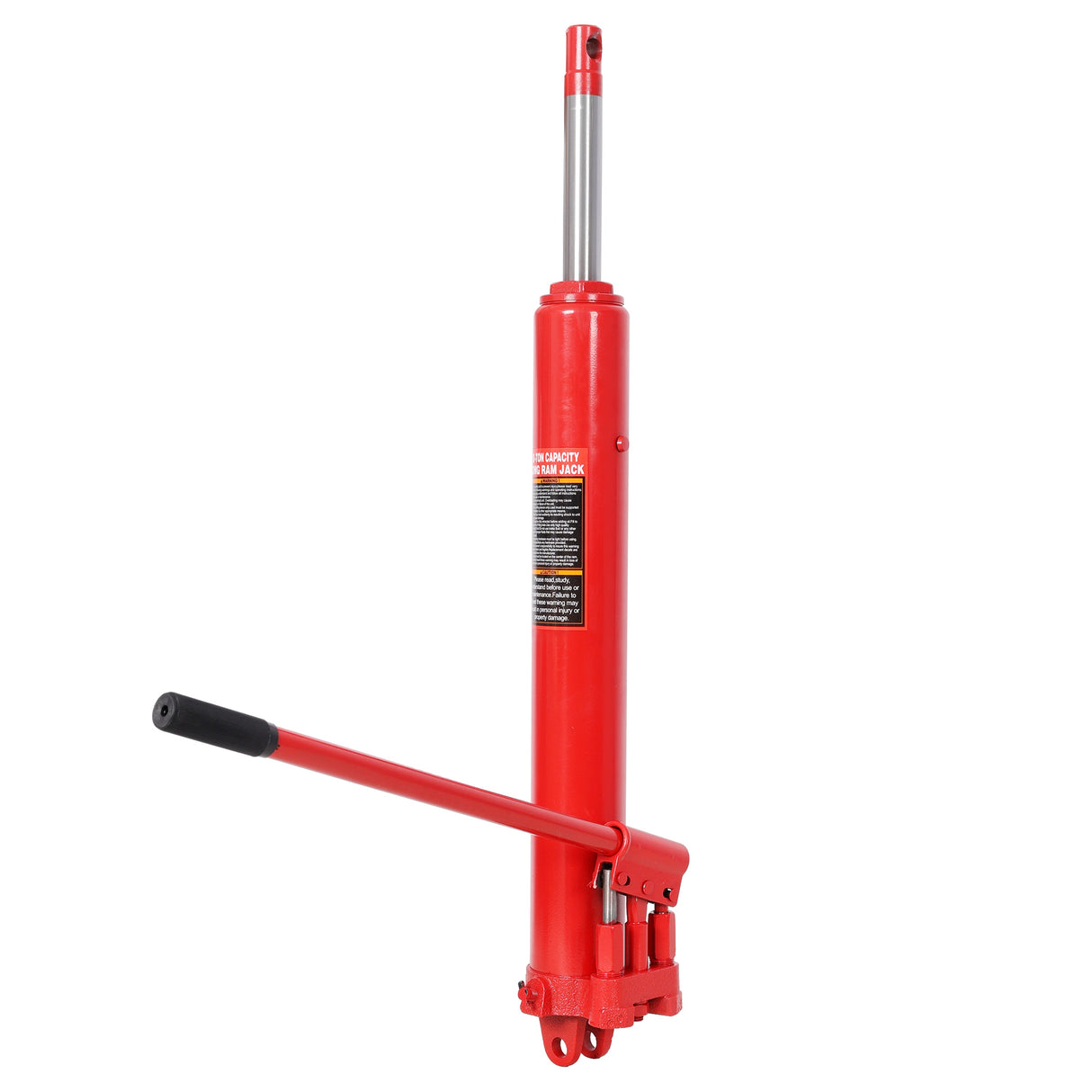8 Ton Hydraulic Long Ram Jack - Dual Double Piston Pump, Clevis Base