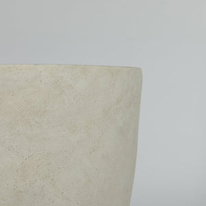 Round Concrete Planter Set of 2, Large Handmade Rustic Planter Pots