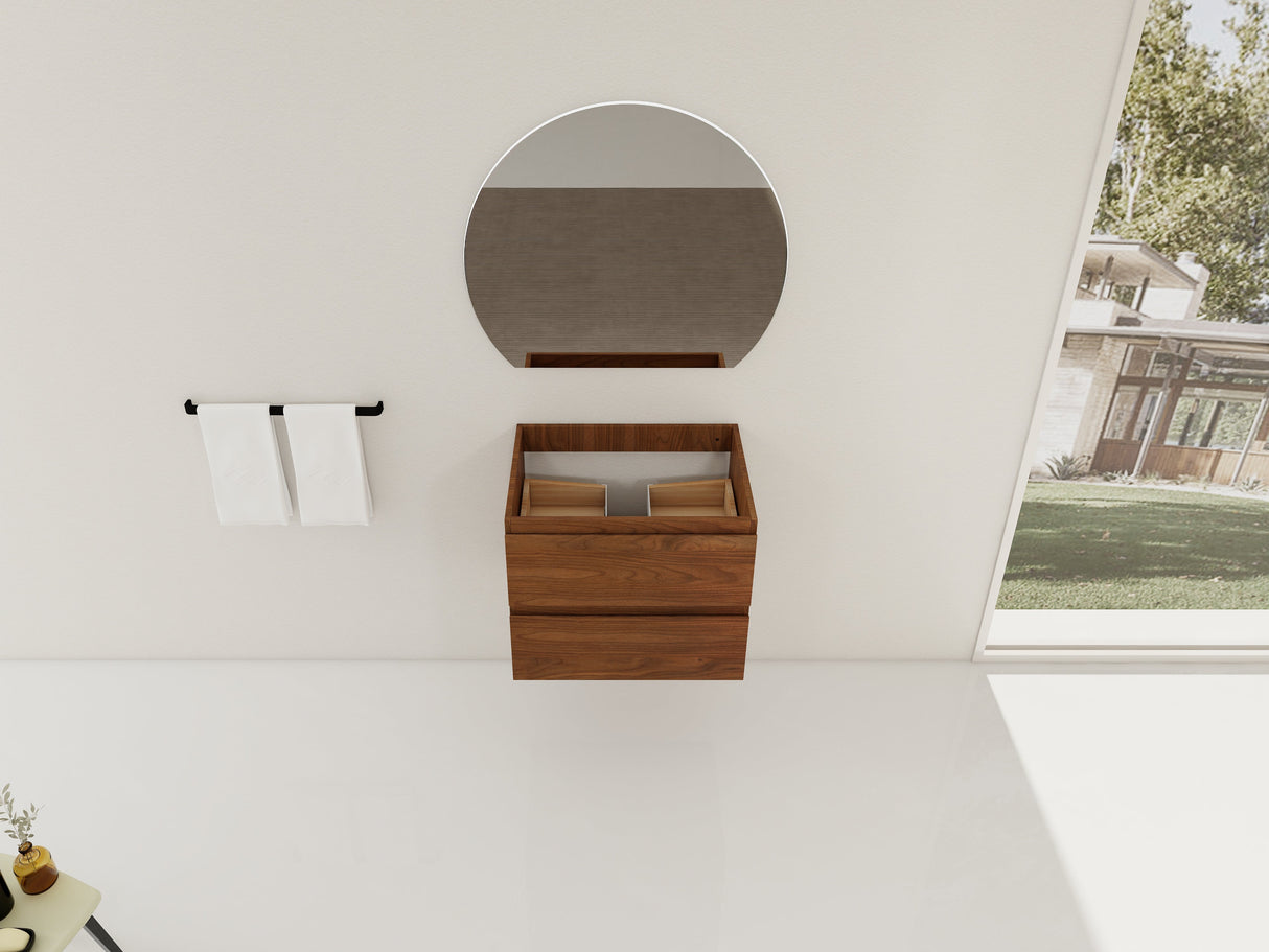 24" Wall-Mounted Bathroom Vanity
