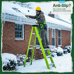 Fiberglass Ladder with Tool Tray