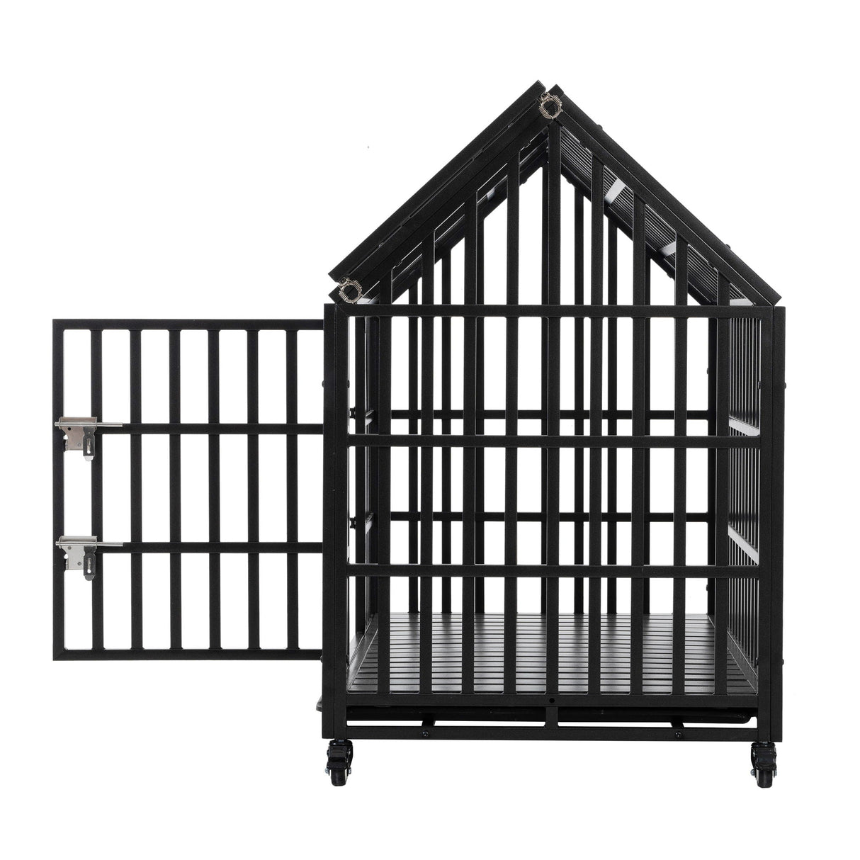 Heavy Duty Dog Crate Lockable Wheels