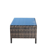 Outdoor Patio Furniture 3-Piece Conversation Set (Beige Cushion)