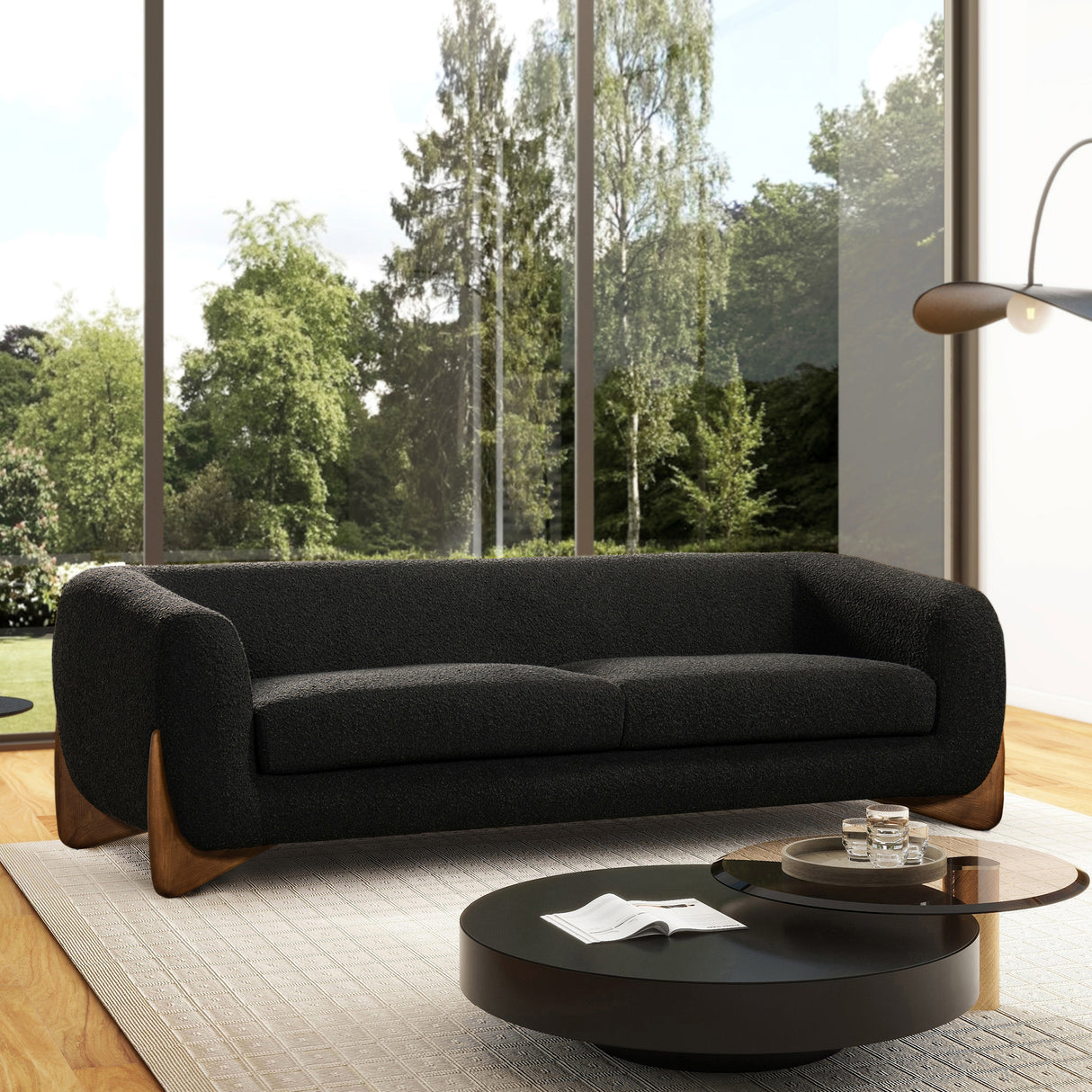90.5'-The-Valdresfjell™-Textured-Bouclé-Lounge-Chair-Sofas-&-Sectionals