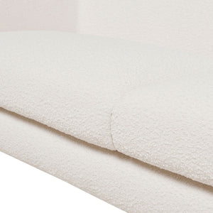 Alpine Luxurious Upholstery Sherpa Sofa with Removable Cushions - Available in White, Black, or Dark Green