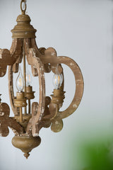 Farmhouse 6-Light Wood Chandelier Pendant Light Fixture