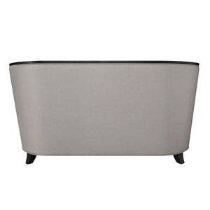 Zemocryss - Loveseat With 2 Pillows - Beige Fabric