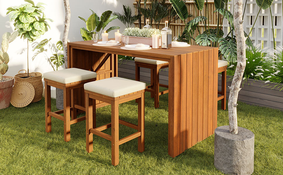 5 Piece Outdoor Bar Set