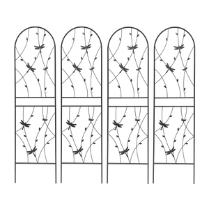 4 Pack Metal Garden Trellis for Climbing Plants