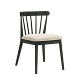 Modern Spindle Back Dining Chairs, Set of 2