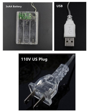 LED Fairy String Lights 2-10m 20-100 LEDs Warm Cool White Indoor Outdoor