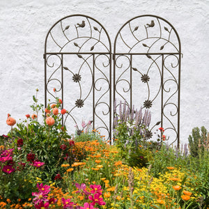 2 Pack Metal Garden Trellis 86.7" x 19.7"