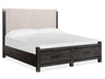 Plum Creek - Upholstered Panel Storage Bed