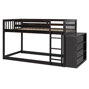 Bunk Bed With 4 Drawers And 3 Shelves