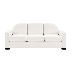 Modern 3 Seater Sofa With Curved Backrest