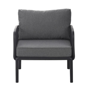 Outdoor Patio Club Chair, Waterproof Thick Cushion Deep Seating